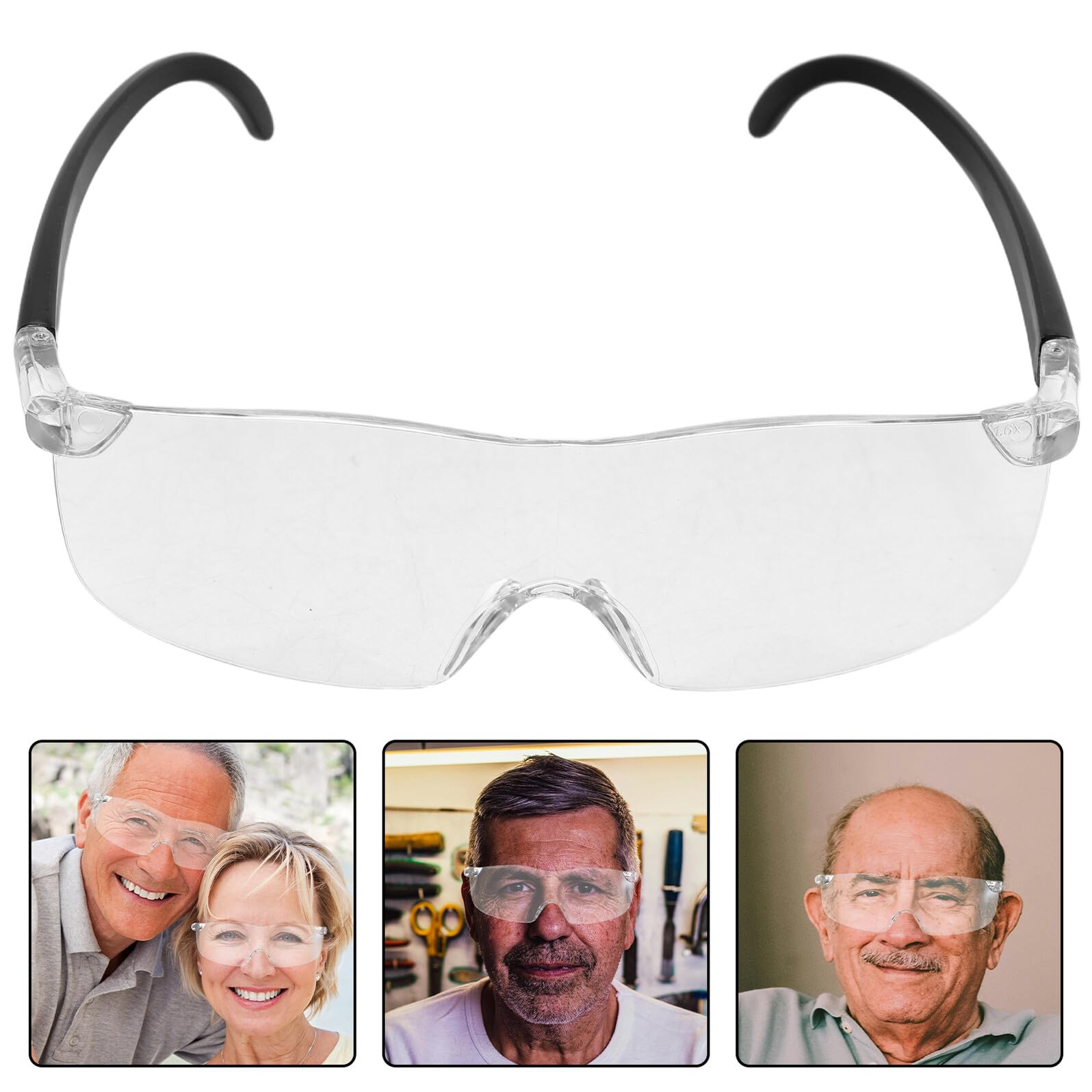 10 Piezas Lupa de Lectura para Mayores Unidades Gafas Aumento para Trabajo Cercano Montura Cómoda y Ligera para Manualidades y Hobbies Plegables y Portátiles