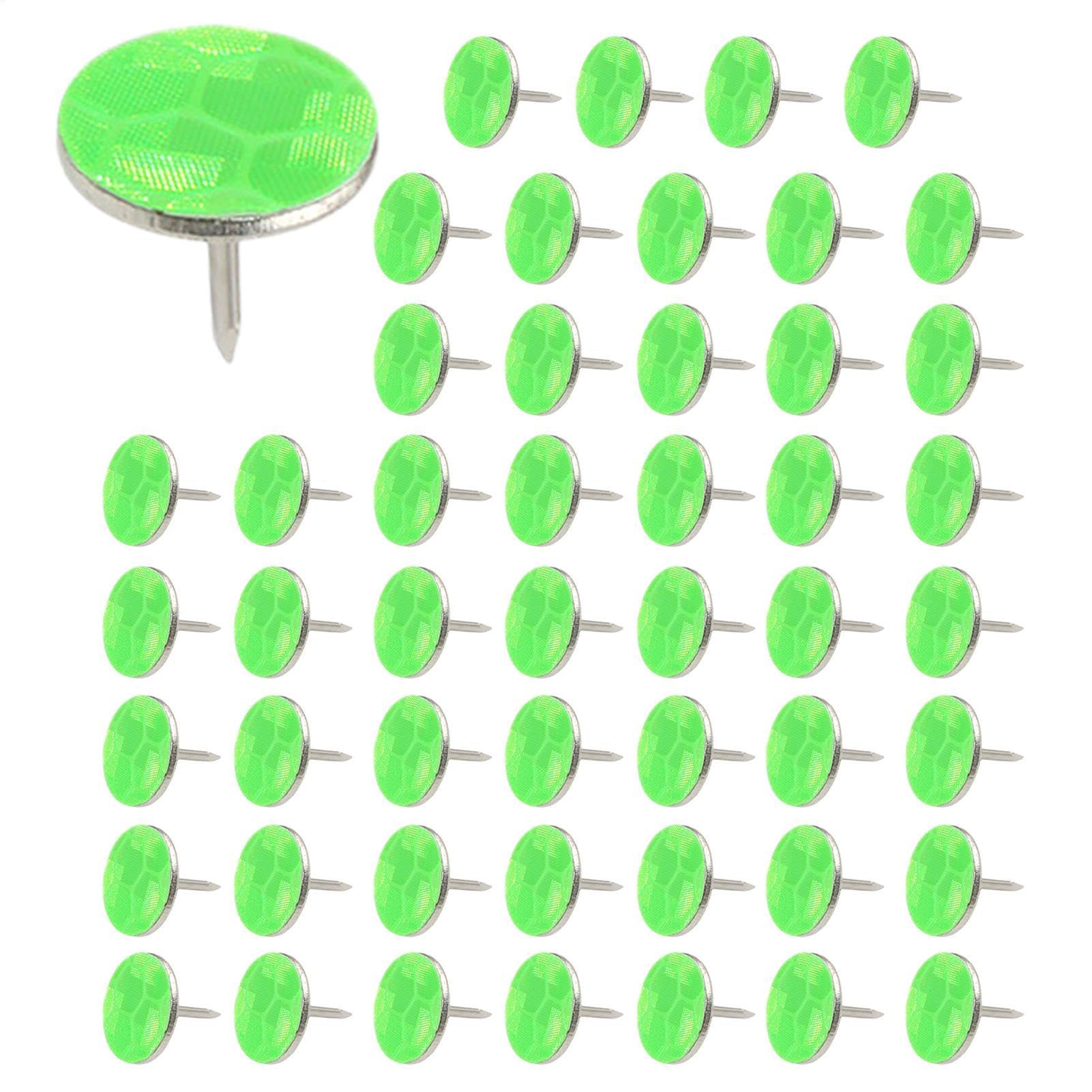 Marcadores Reflectantes 50 Clavos para Marcar Árboles, Reflector de Caza