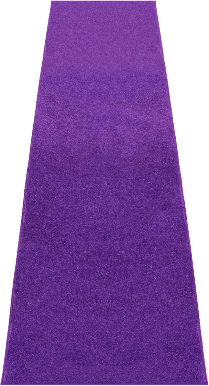Bright Royal Blue Event Carpet Aisle Runner - Quality Plush Pile Rug with Backing, Binding in Various Sizes (3 X 10 ft, Bright Royal Blue)