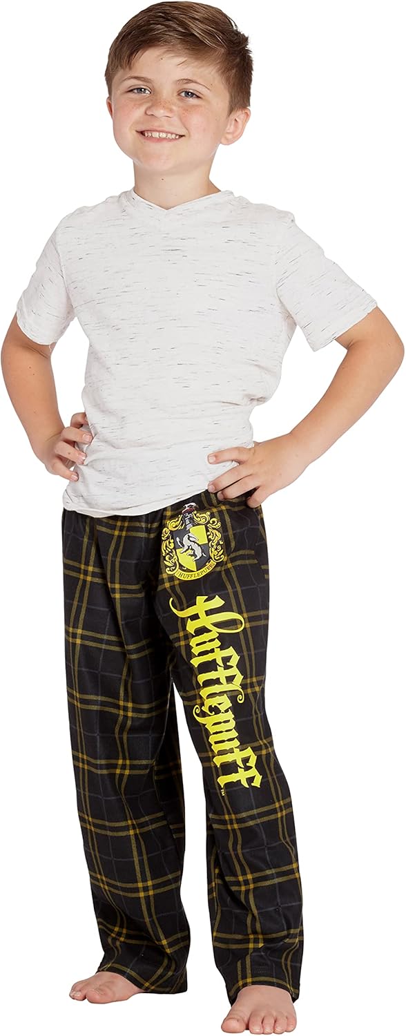 INTIMO Harry Potter Big Boys Houses Plaid Pajama Lounge Pants - Image 4