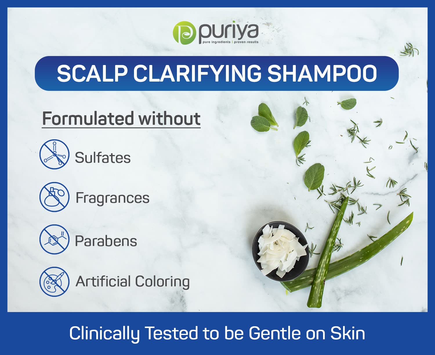 Puriya Sulfate Free Shampoo, Hair Conditioner with Tea Tree Oil and Body Wash for Men Women Bundle Set, 3-in-1 Bath Set, Moisturizing Treatment for Dry,Itchy,Flaky Scalp & Damaged Hair, Extra Strength