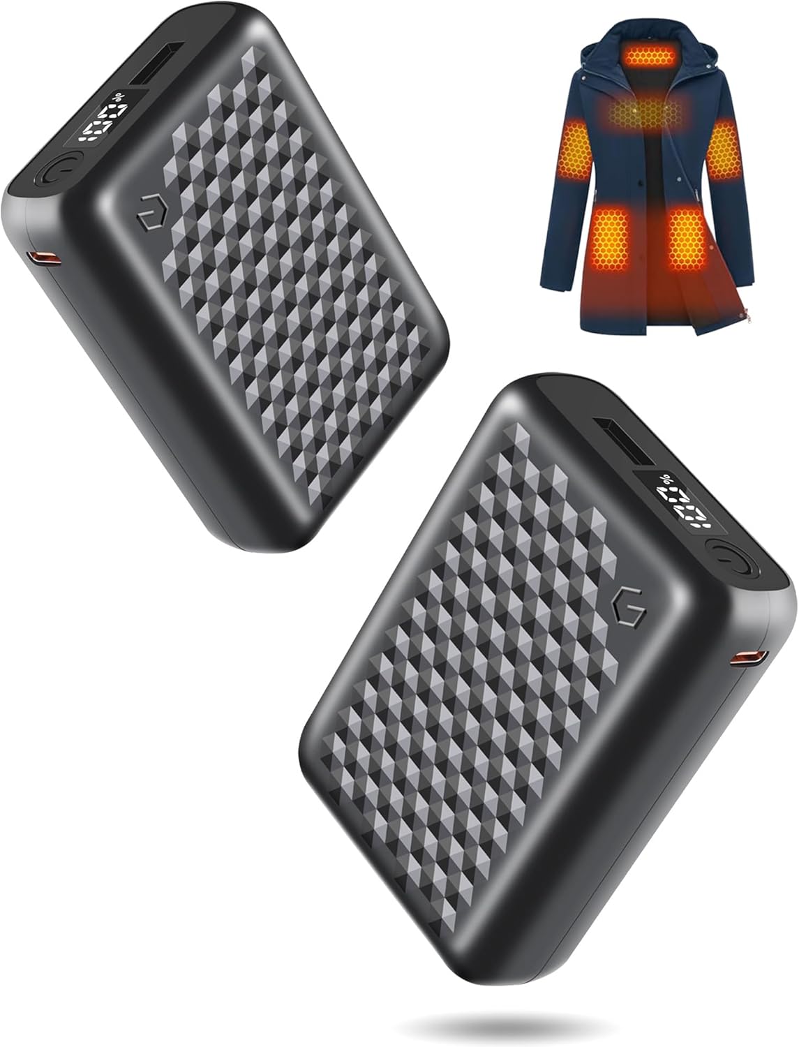 Genovega Women Graphene Heated Jacket + 2 Power Banks (XL)