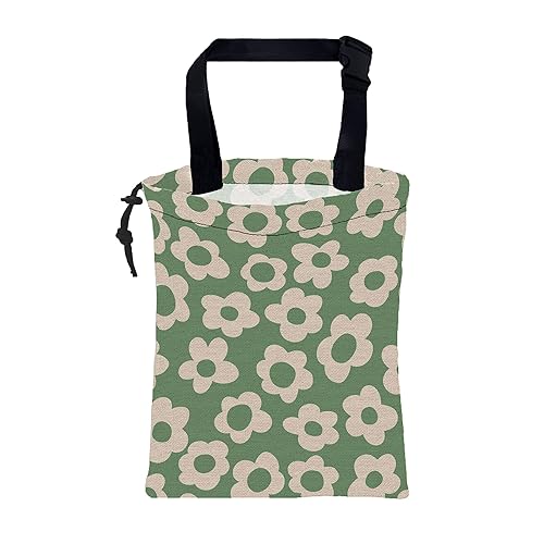 Miniatura 19 de Bolsa de basura para coche linda con gatos de dibujos animados, bolsa de basura impermeable a prueba de fugas con cordón, bolsa de basura plegable