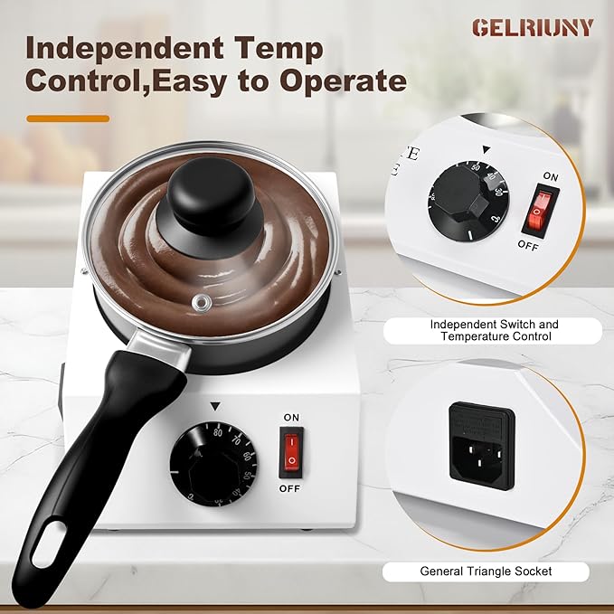 Máquina para Derretir Chocolate 1L con Control de Temperatura 40W 110V miniatura 4
