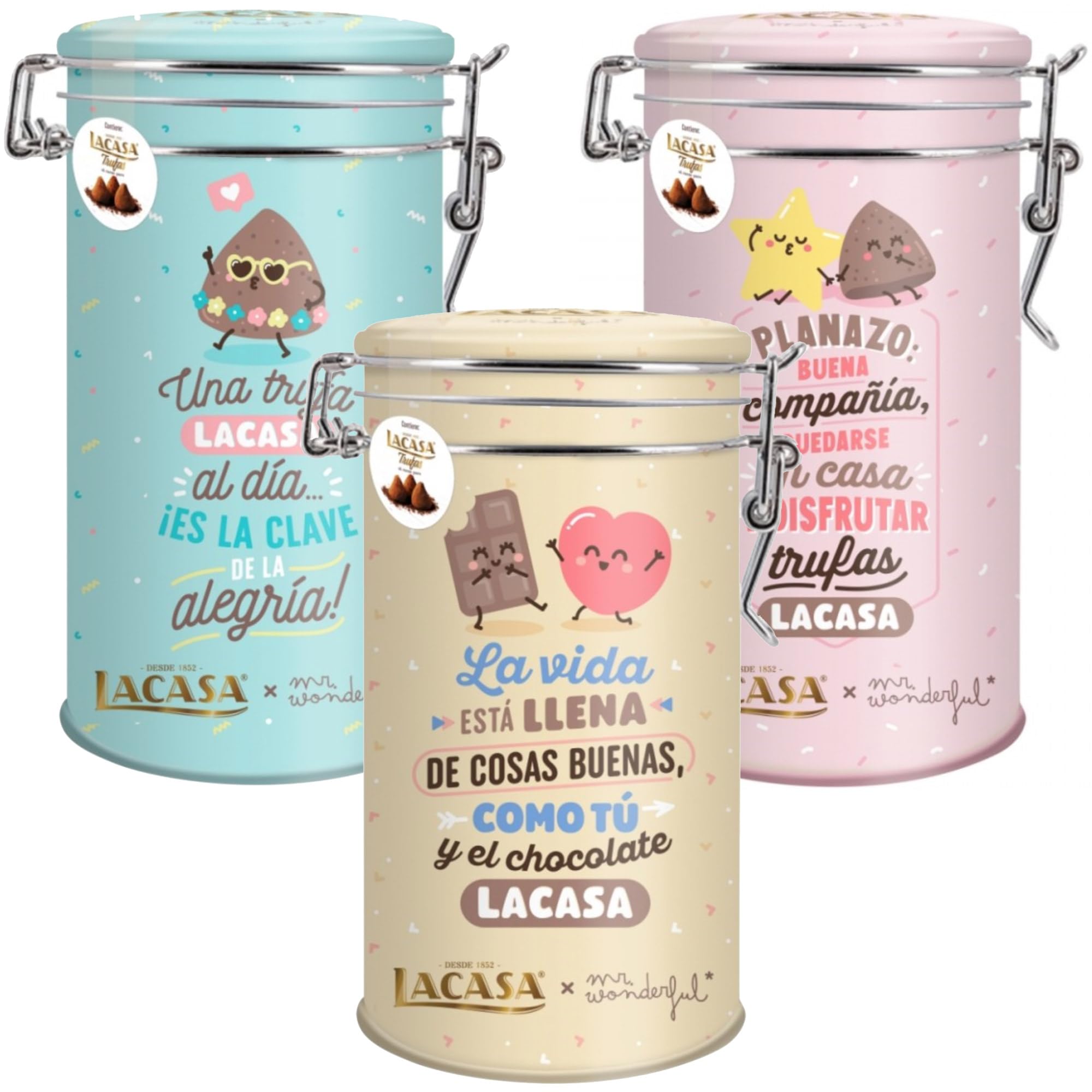 Pack de 3 Latas Trufas Mr Wonderful 100G
