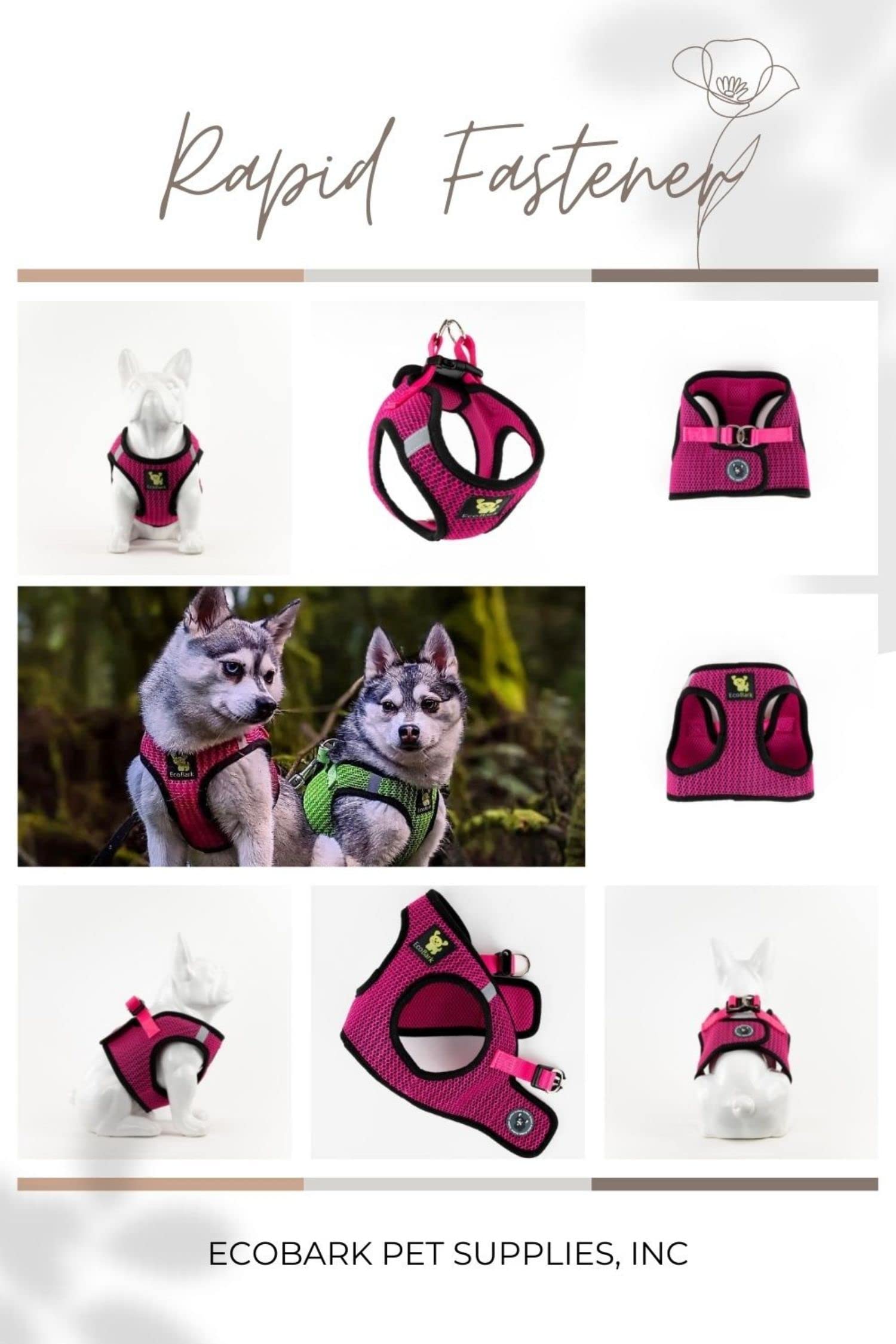 Ecobark Step In Dog Harness Eco Friendly Teacup Dog Harnesses