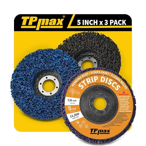 Miniatura 14 de Rueda eliminadora de óxido de discos de 4 x 5/8 pulgadas, para quitar pintura y oxidación, disco abrasivo de ángulo abrasivo, paquete de 3