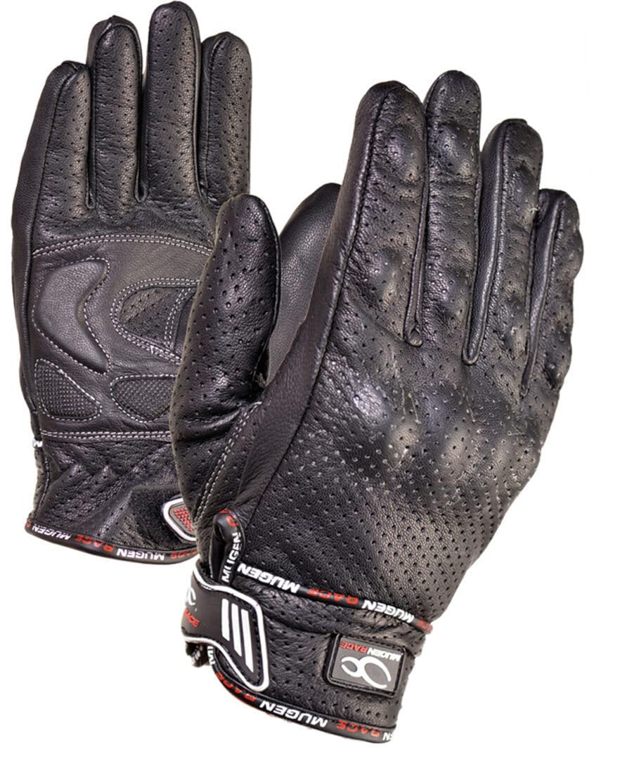 Aeroflux perforowane rękawice motocyklowe, czarny, XL