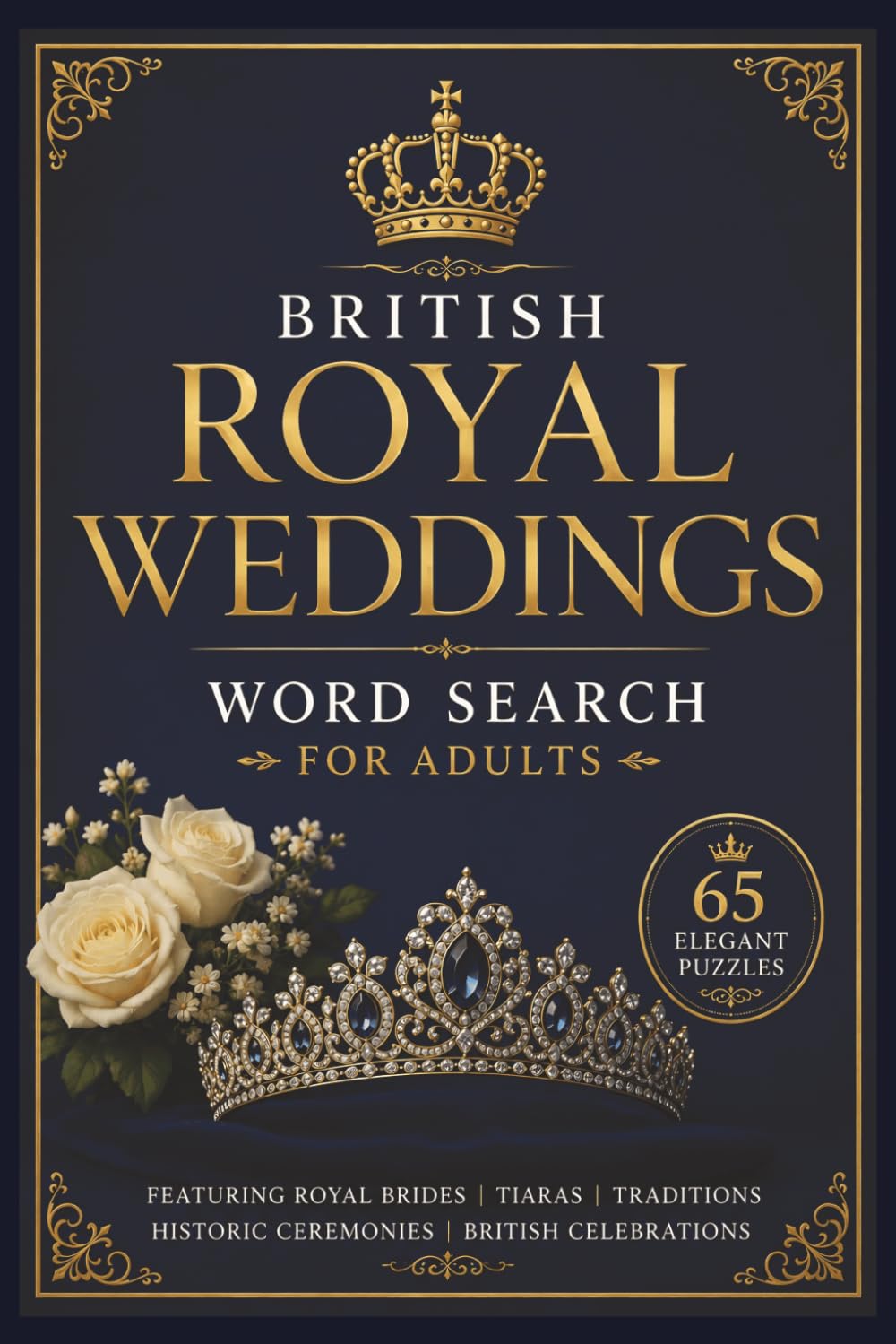 British Royal Weddings Word Search for Adults: 65 Elegant Puzzles of Royal Brides, Tiaras, Traditions, Historic Ceremonies & British Celebrations (Royal Family Word Search Series)