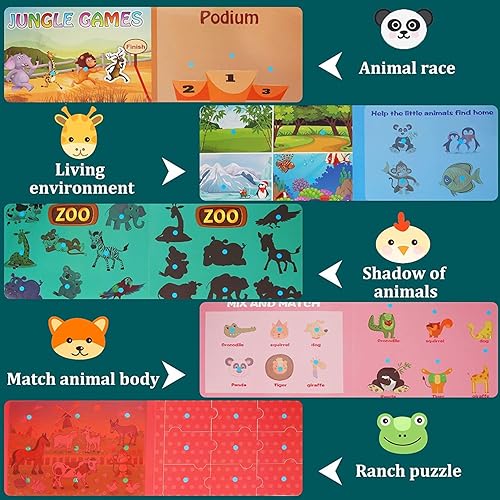 Miniatura 3 de Tfanghao 4 libros silenciosos libro Montessori ocupado actividades de aprendizaje preescolar libros silenciosos para niños pequeños juguete