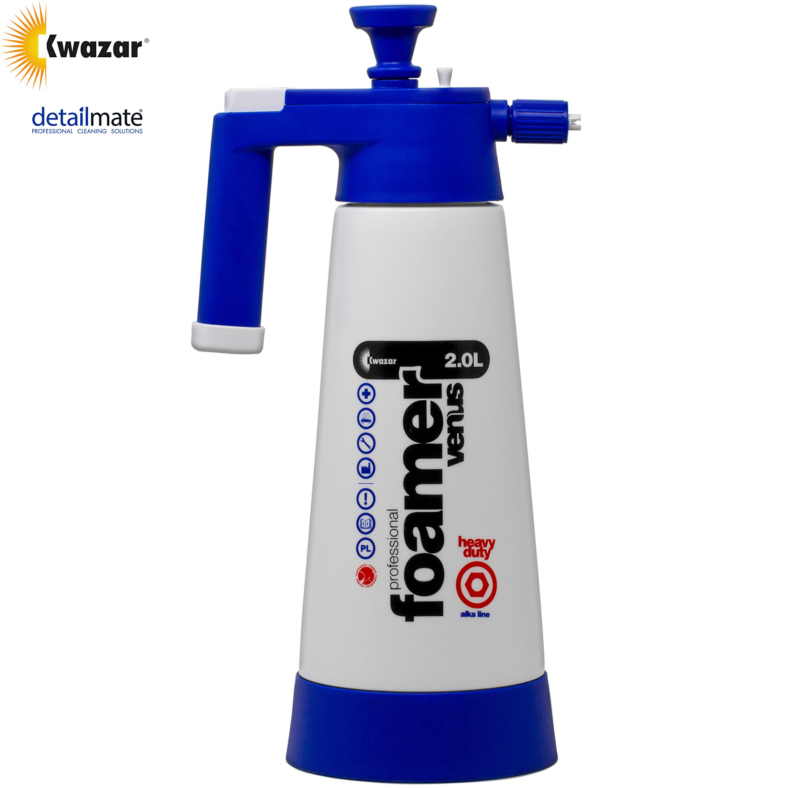 Detailmate, Set di biancheria auto con pulitore inserto Kwazar Foamer Alkaline, Koch Chemie Gentle Snow Foam, Nano Magic Shampoo, Green Star, flacone spray, guanto, panno in microfibra, panno asciutto