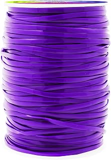 Mandala Crafts Purple Plastic Lacing Cord Boondoggle String Kit - 2.5mm 100 Yds Gimp String Kit for Keychain Plastic Cord Bracelet Necklace Jewelry Making - Plastic Lanyard String