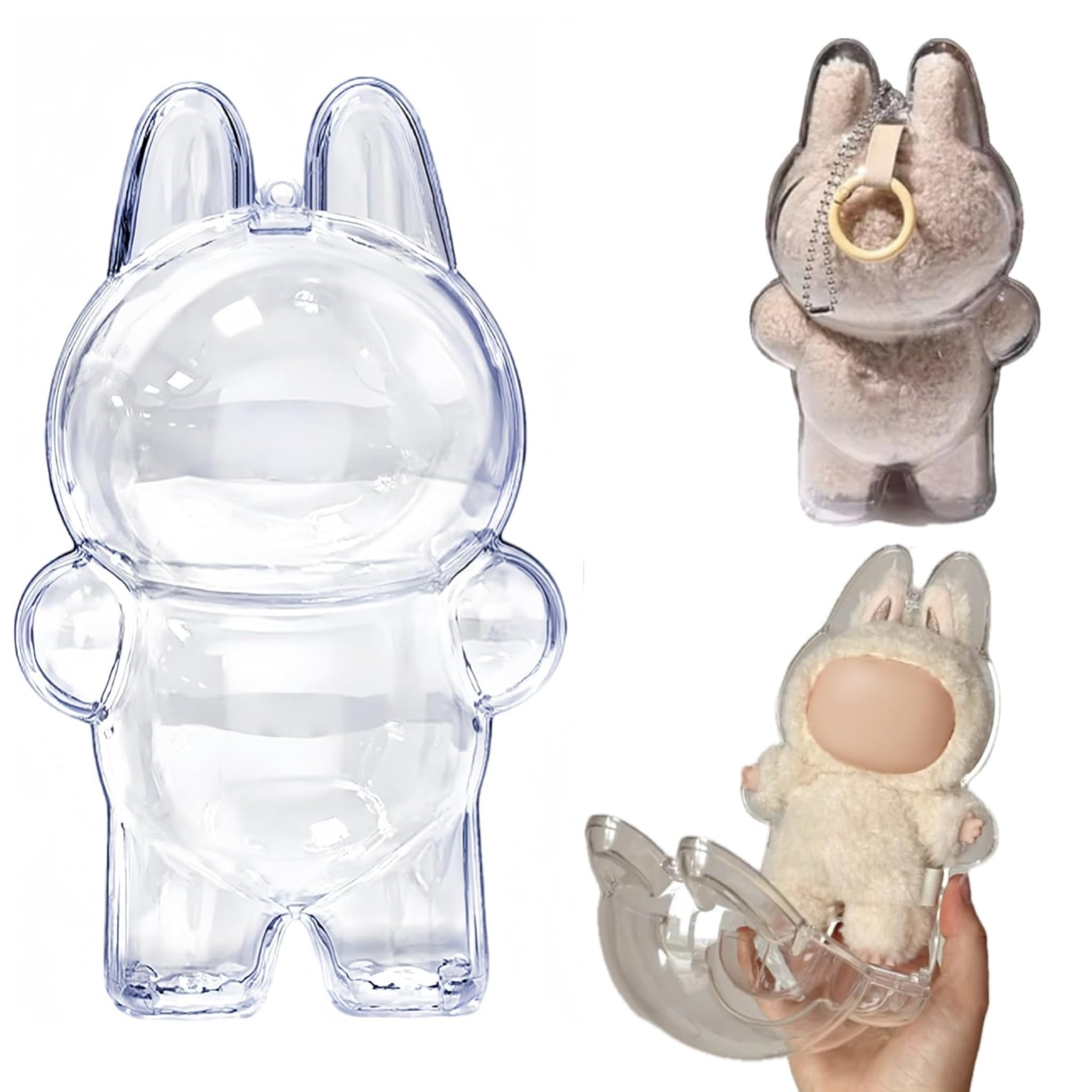 Amazon.com: NUELUX Protective Clear Case for LABUBU Clear Display