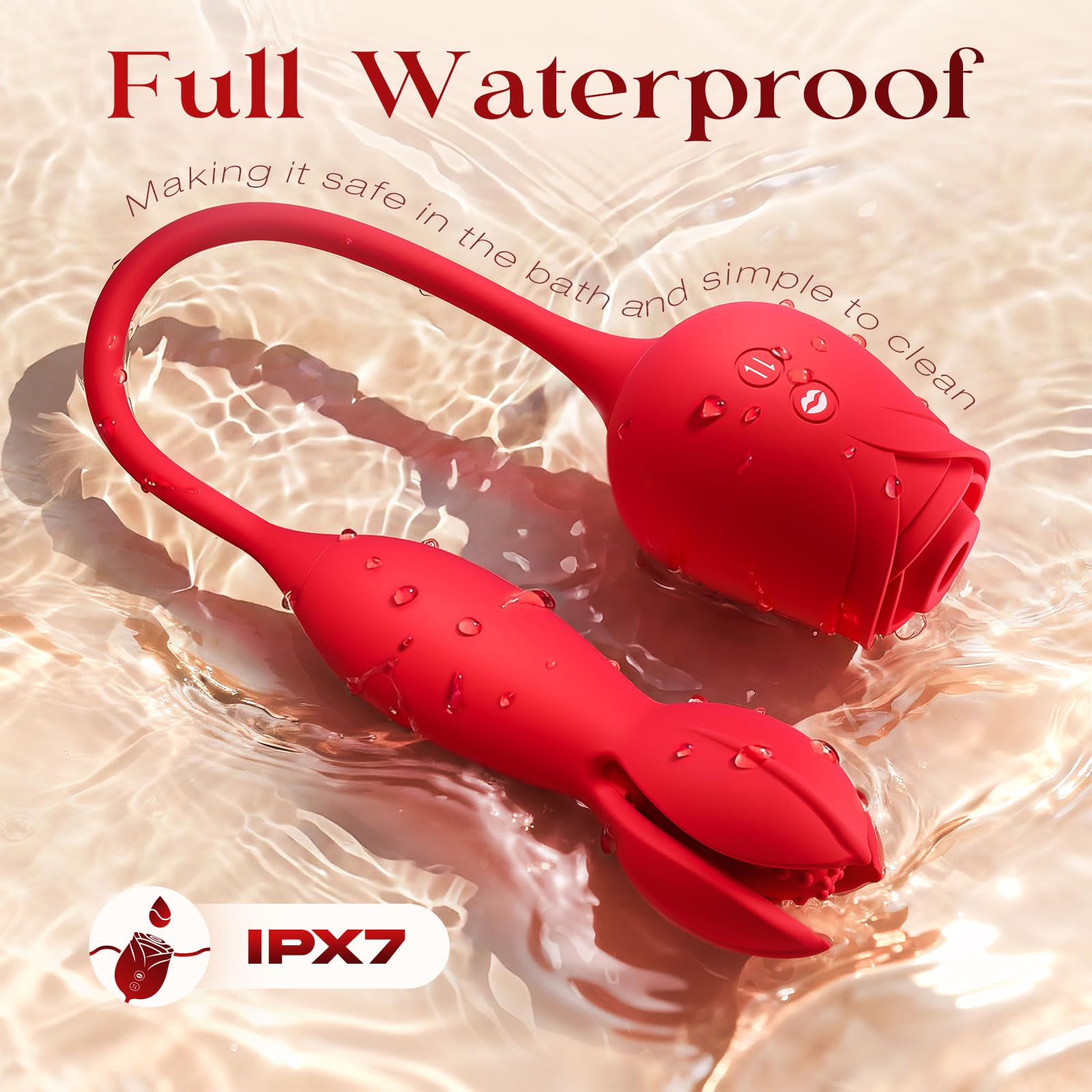 Vibrator Sex Toys for Women - MOOLIGlRL Upgraded Flapping Adult Toys Clitoral Stimulator Vibrater, 10 Modes Female Couples Adult Sex Toy Mini Egg Discreet Vibrators for Clit Nipple Anal Stimulation: Warm Red