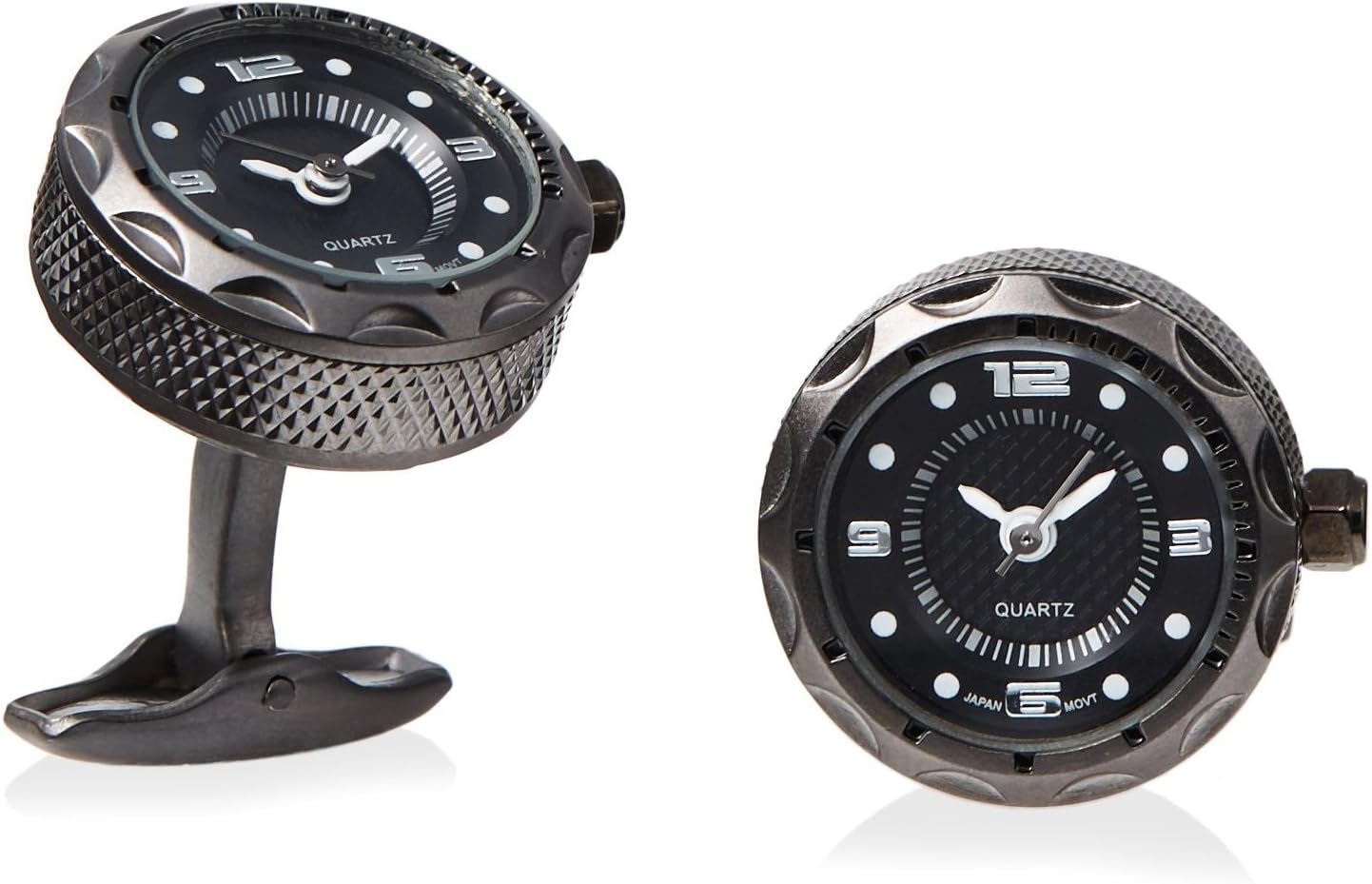 Jan Leslie Small Dress Watch Black Face/Gunmetal Case