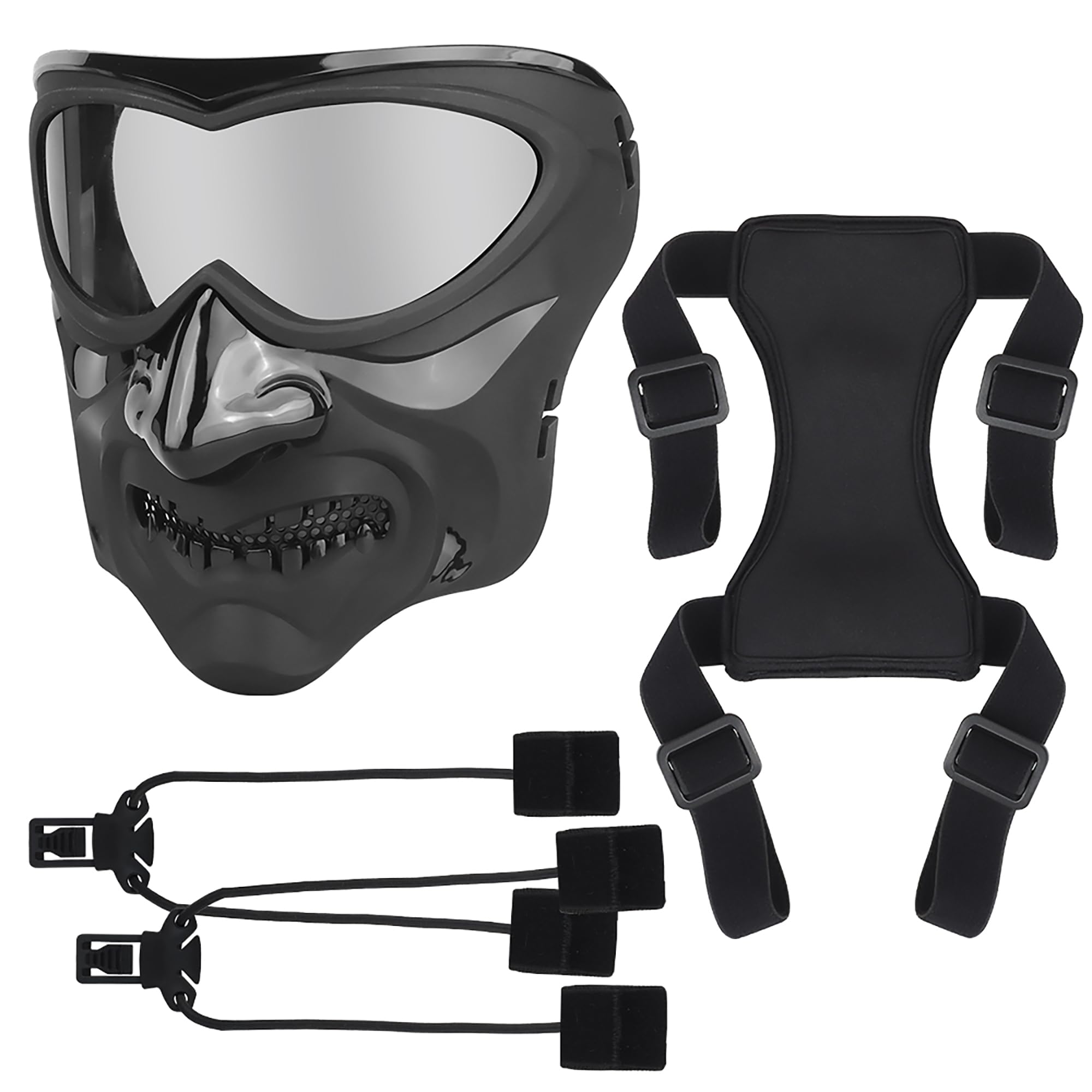 Maschera softair viso completo tattica paintball teschio maschera protettiva per Halloween cosplay cs abbigliamento per caccia giochi all'aperto