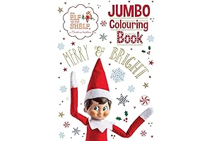 Elf On The Shelf Jumbo Colouring Book: The Perfect Christmas Gift for Kids!