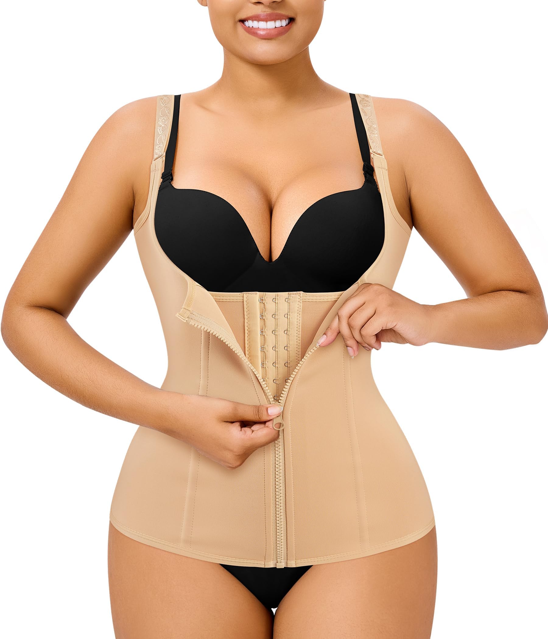 Quick Weight Loss, Adjustable Straps Body Shaper Waist Cincher Tank Top