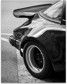 Porsche 911 Fin - Luxury Car Photography 11x14 Unframed Print, Sleek Curves, Timeless Design, Raw Urban Aesthetic, Office Decor, Garage Wall Art, Porsche Collector Gift, Minimalist Automotive Poster