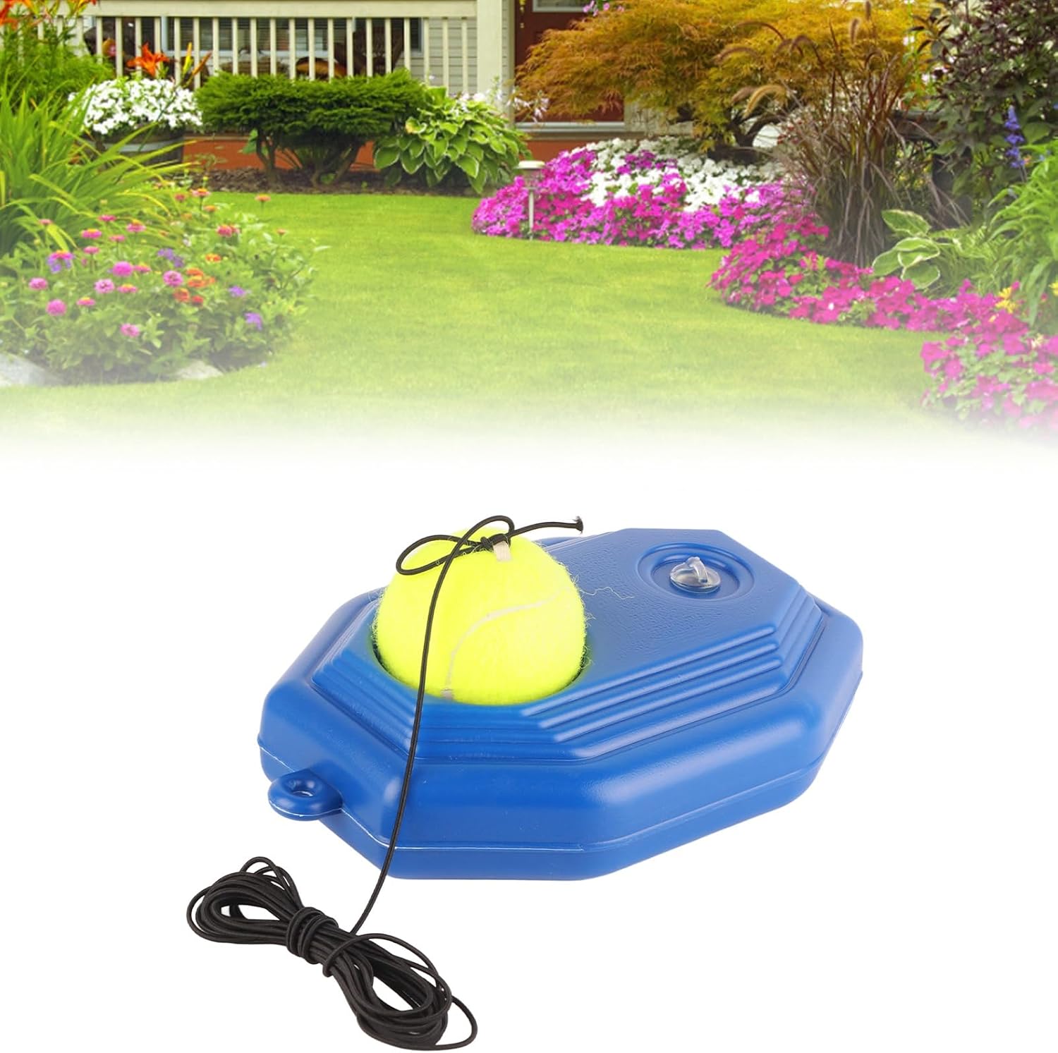 Dan&Dre Tennis Ball Back Base Trainer Set with Elastic Rubber Rope for Practicing with One Person