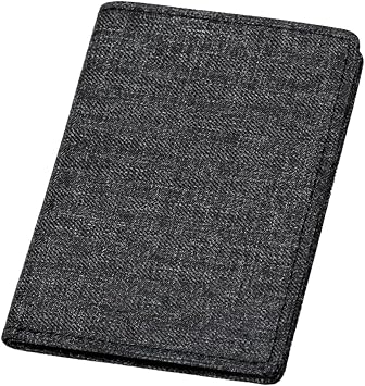 Canvas Ultra-Thin Short Mini Simple Small Wallet Female and Male Cardholder One Student Means Thin WalletColorBlack