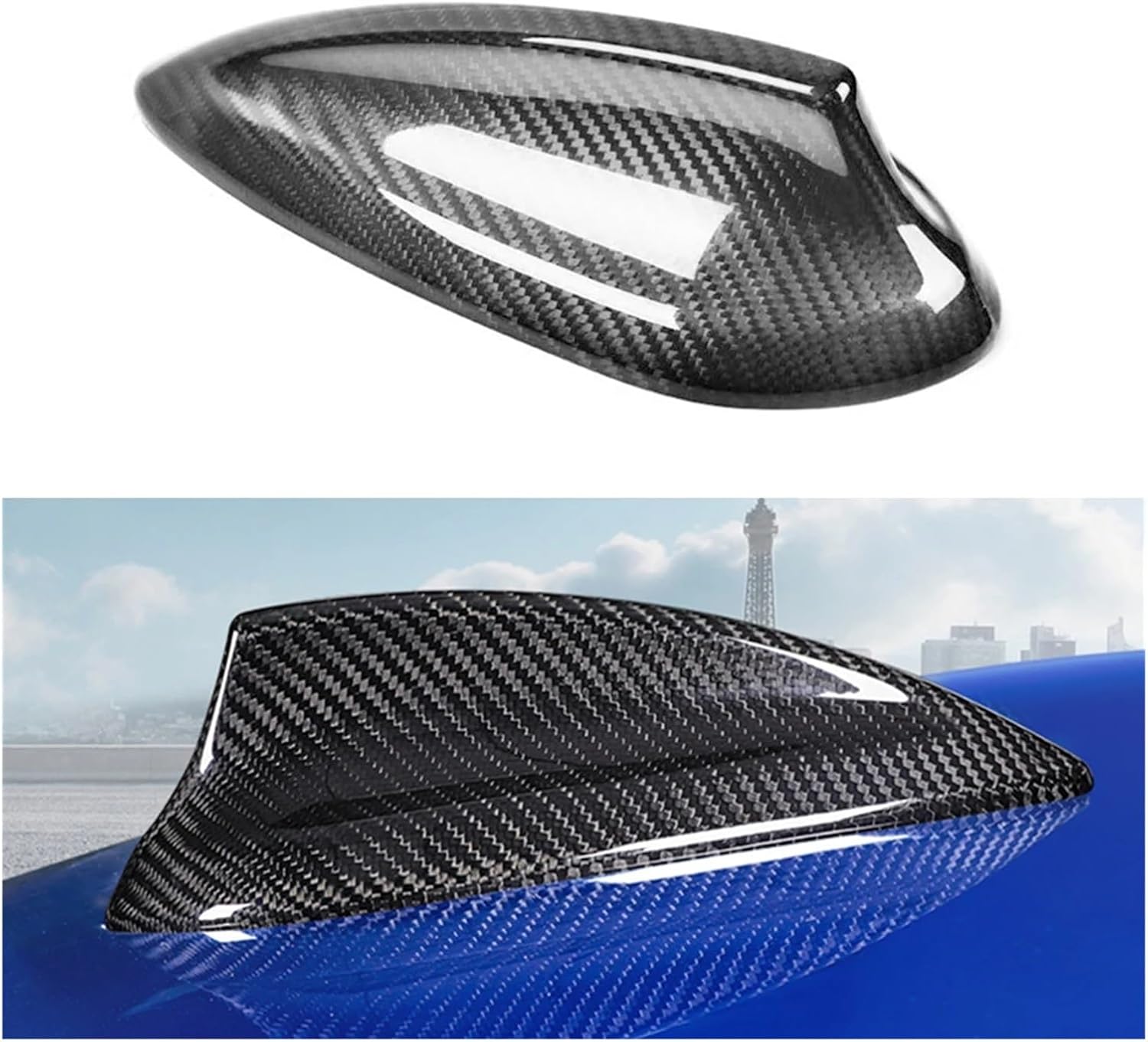 Carbon Fiber Roof Shark Fin Antenna Cover Antennae Aerial Cap Compatible for BMW F45 F46 X1 F48 F49 X2 F39 X3 G01 X4 F26 F20 F21