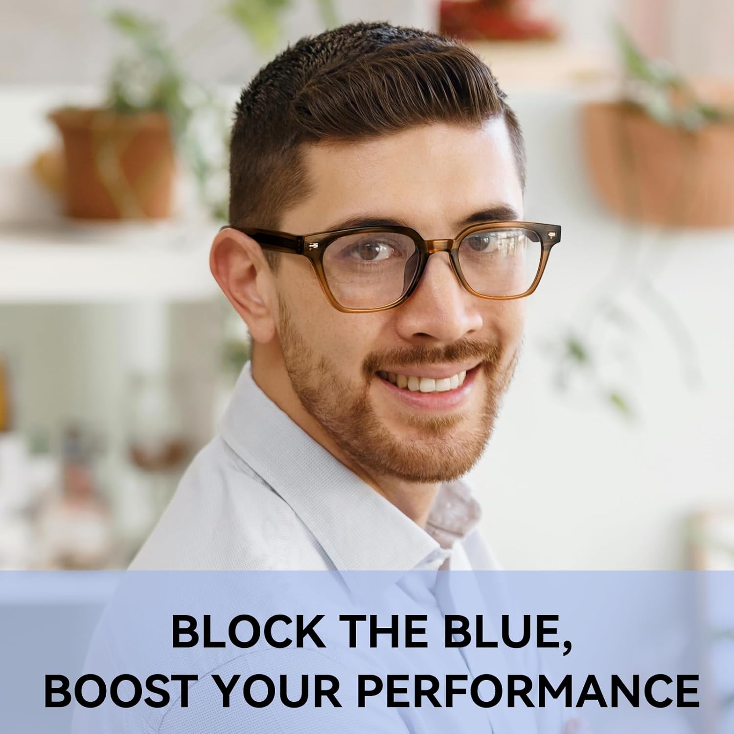 Dollger Blue Light Glasses for Men Women Blue Light Blocking Computer Screen Glasses Men Clear Frames Eyeglasses - Image 4