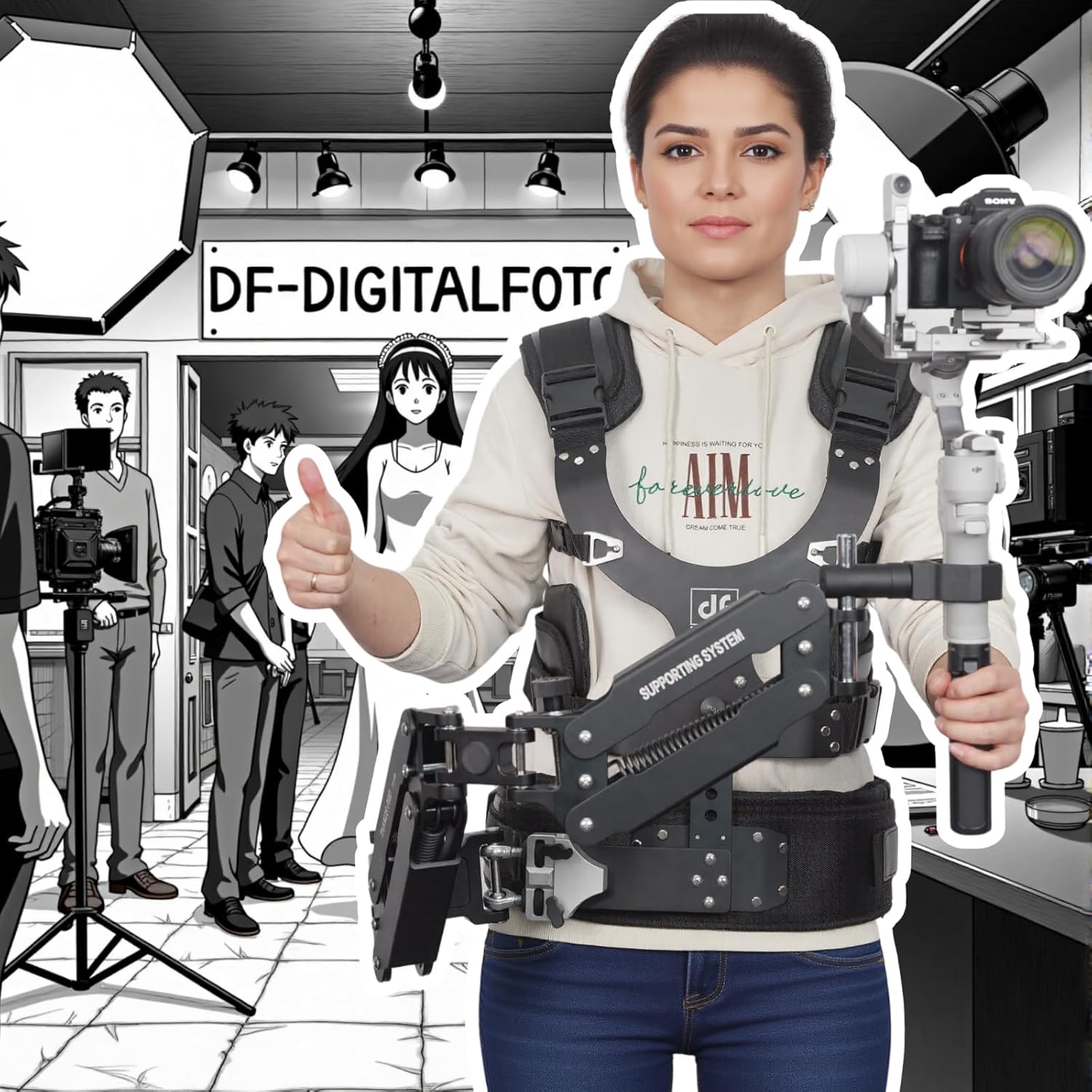 Professional Filmmaking with the DIFESURO Thanos C3 II Gimbal Steadycam