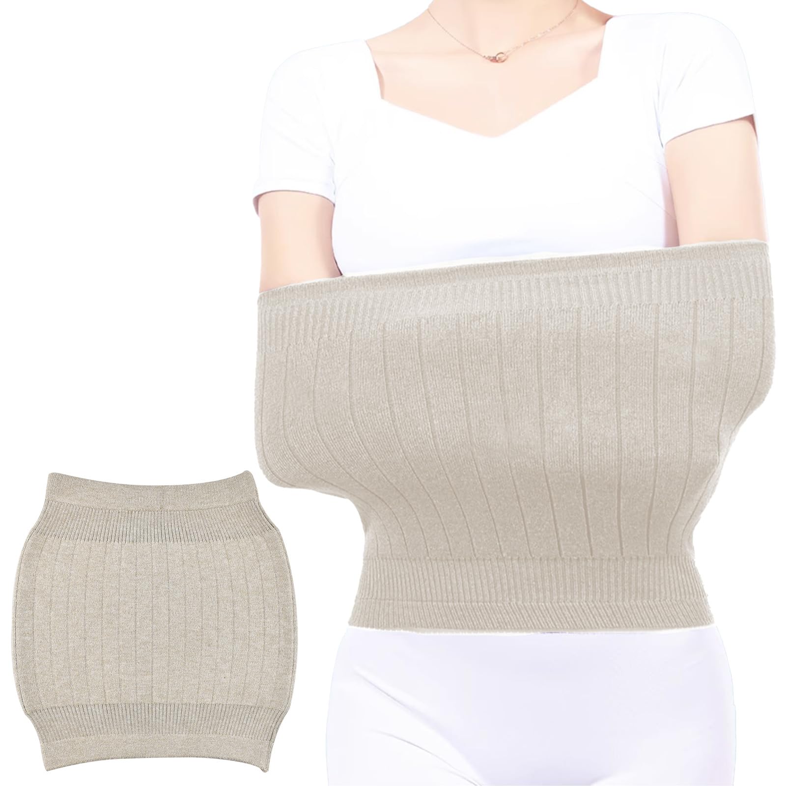 NAROSEBE Unisex Cintura Lombare, Cintura Lombare Donna Cintura Inverno Anti-Freddo Cintura Lombare Calda Cintura Lombare Calda Cintura Lombare (Beige)