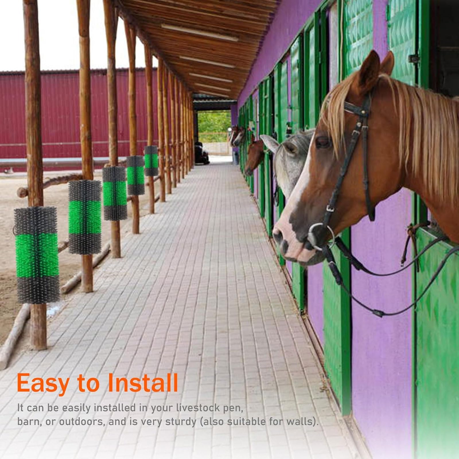 Cepillo para rascar Ganado,raspador semicircular Cepillos de Masaje,4 Pack,Alivia la picazón,Masaje y Peinado,Aliviar Las emociones,para Caballo,Cabra,Vaca,Oveja,Cerdo,Ganado