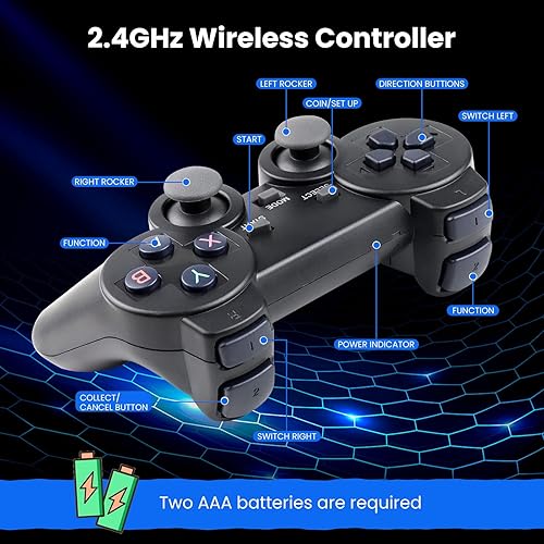Miniatura 5 de Consola de juegos retro inalámbrica actualizada 2025 Plug & Play Video Game Stick con salida HDMI 4K, consola de juegos retro clásica incorporada 15