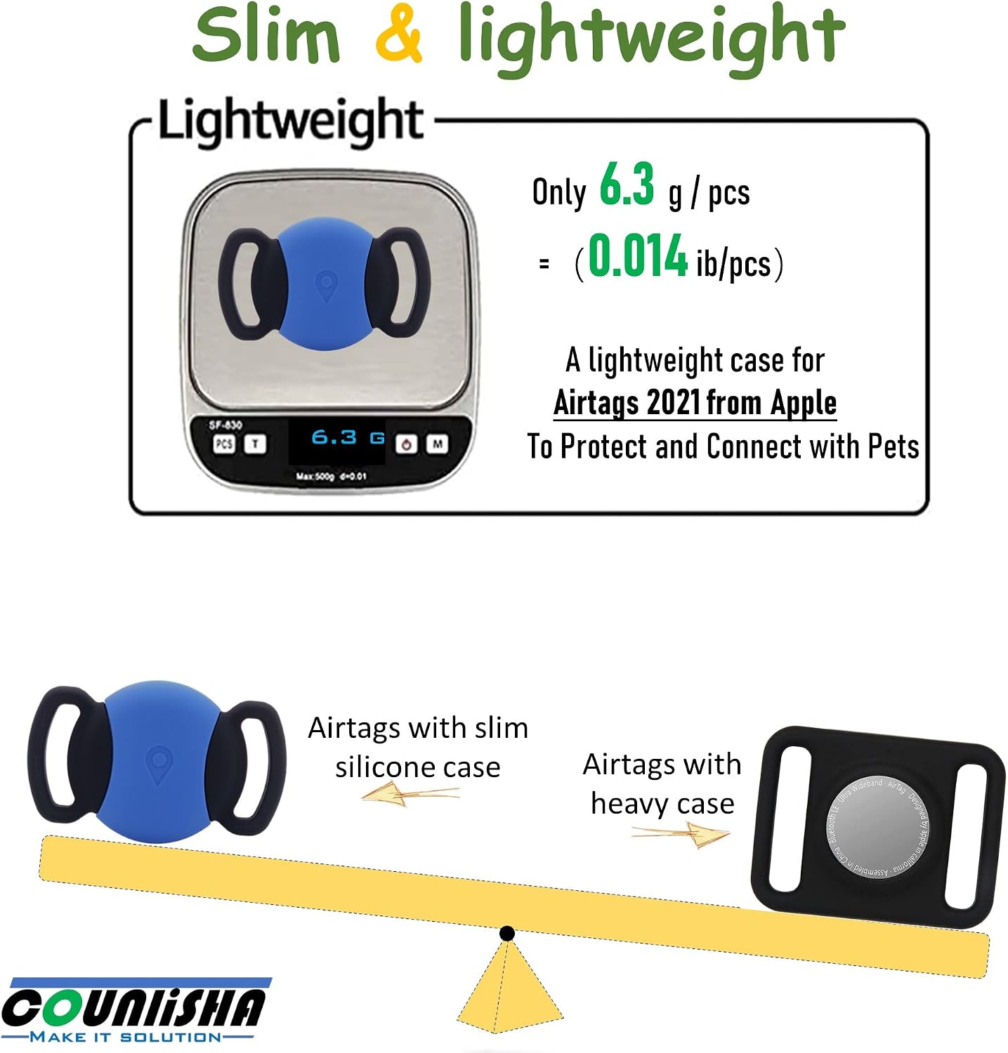 waterproof case for apple airtags for dog collar silicone accessories for gps trackerslim dropper for pet finder tagsecure lightweight holder for s