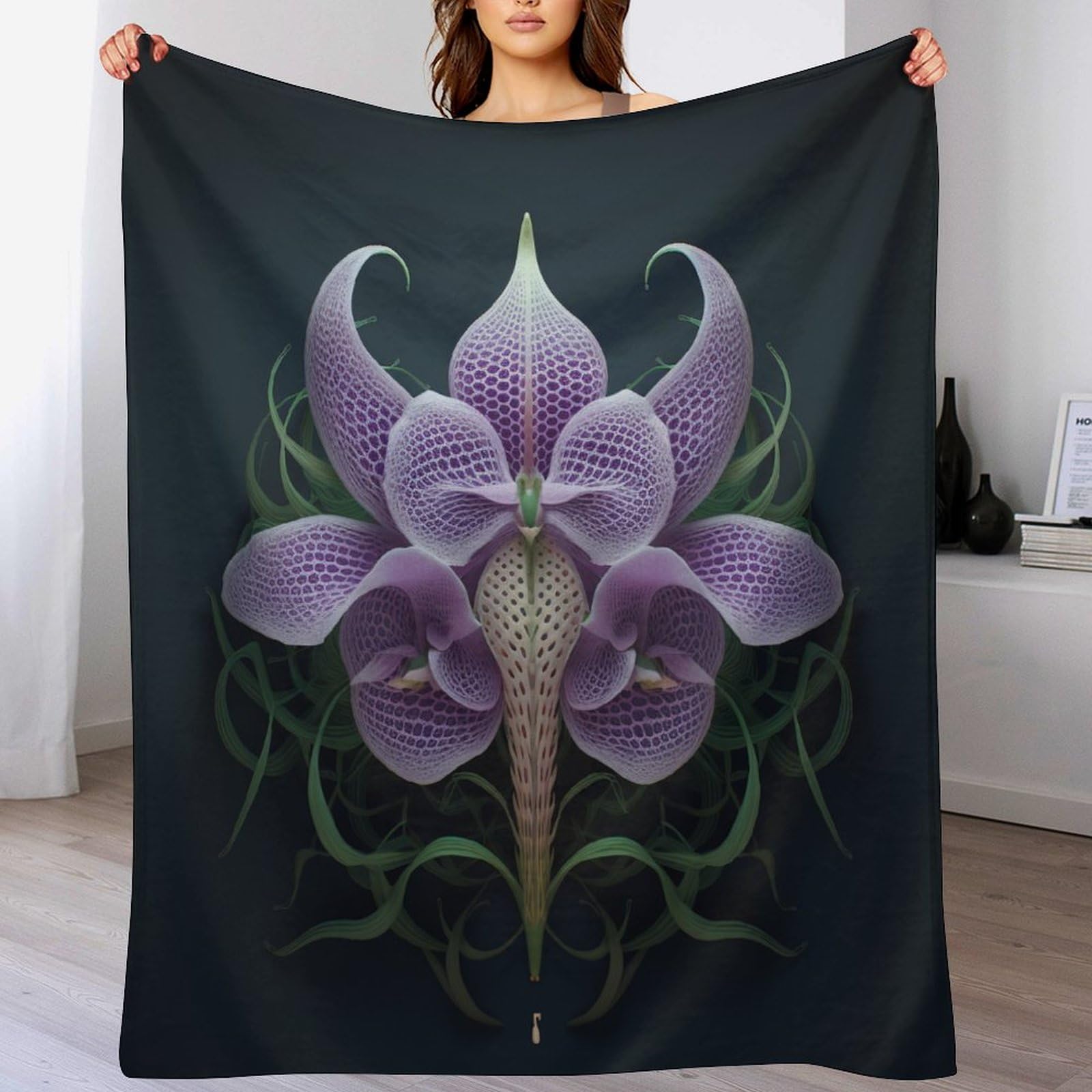 Couvertures flannel motif fleur pour sublimer votre canapé et vos soirées cocooning