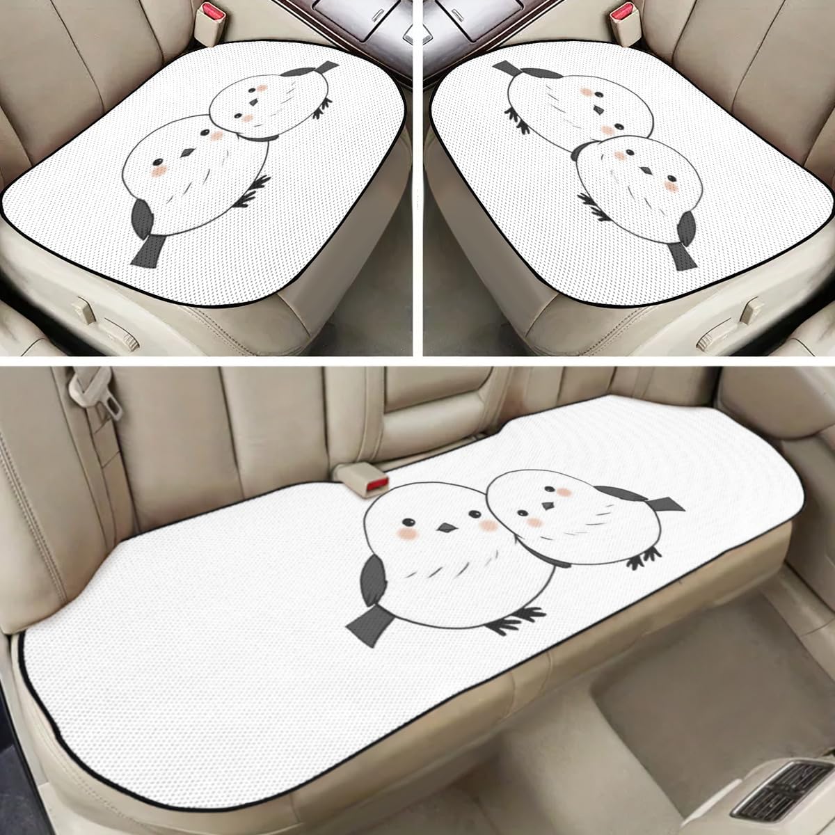 Amazon.co.jp: シマエナガ 鳥柄 (14) 車用アイスシルククッション カー