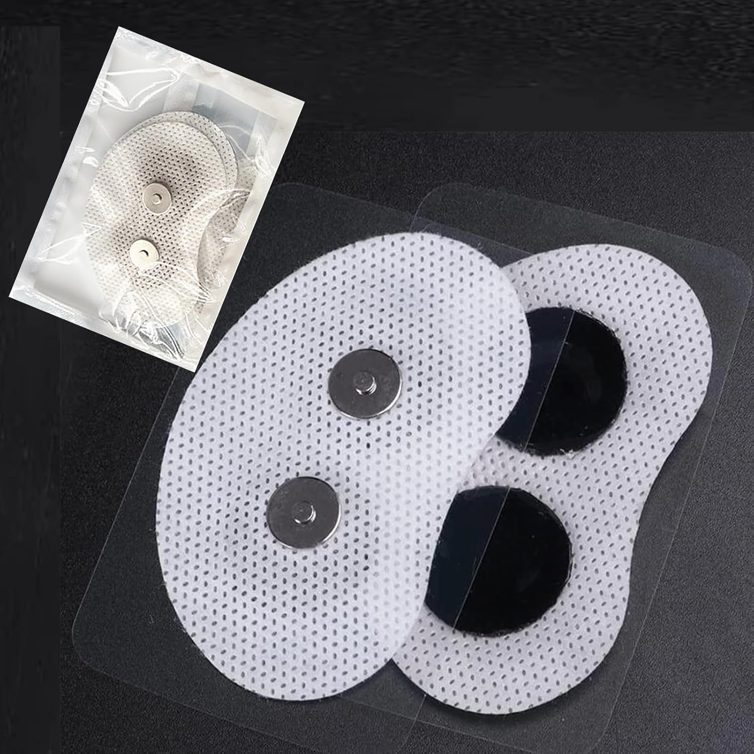 Anti-Snore Replacement Patches | 40.5x25.5mm Universal Conductive Gel Pads for Smart Snoring Devices(100PCS)
