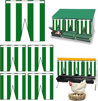 Chicken nest Box nest Door Curtain Home partition Curtain for Chickens Laying Eggs Wind, rain, Light, Prevent Other Chickens from Disturbing The self-Adhesive Hanging Curtain Cloth Green