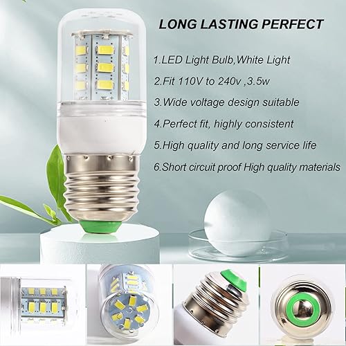 Vista 2 de Kscjdg KEI D34l Frigidaire - Bombilla para refrigerador 5304511738 Frigidaire piezas PS12364857 AP6278388 - (110V-240V 3.5W) -2