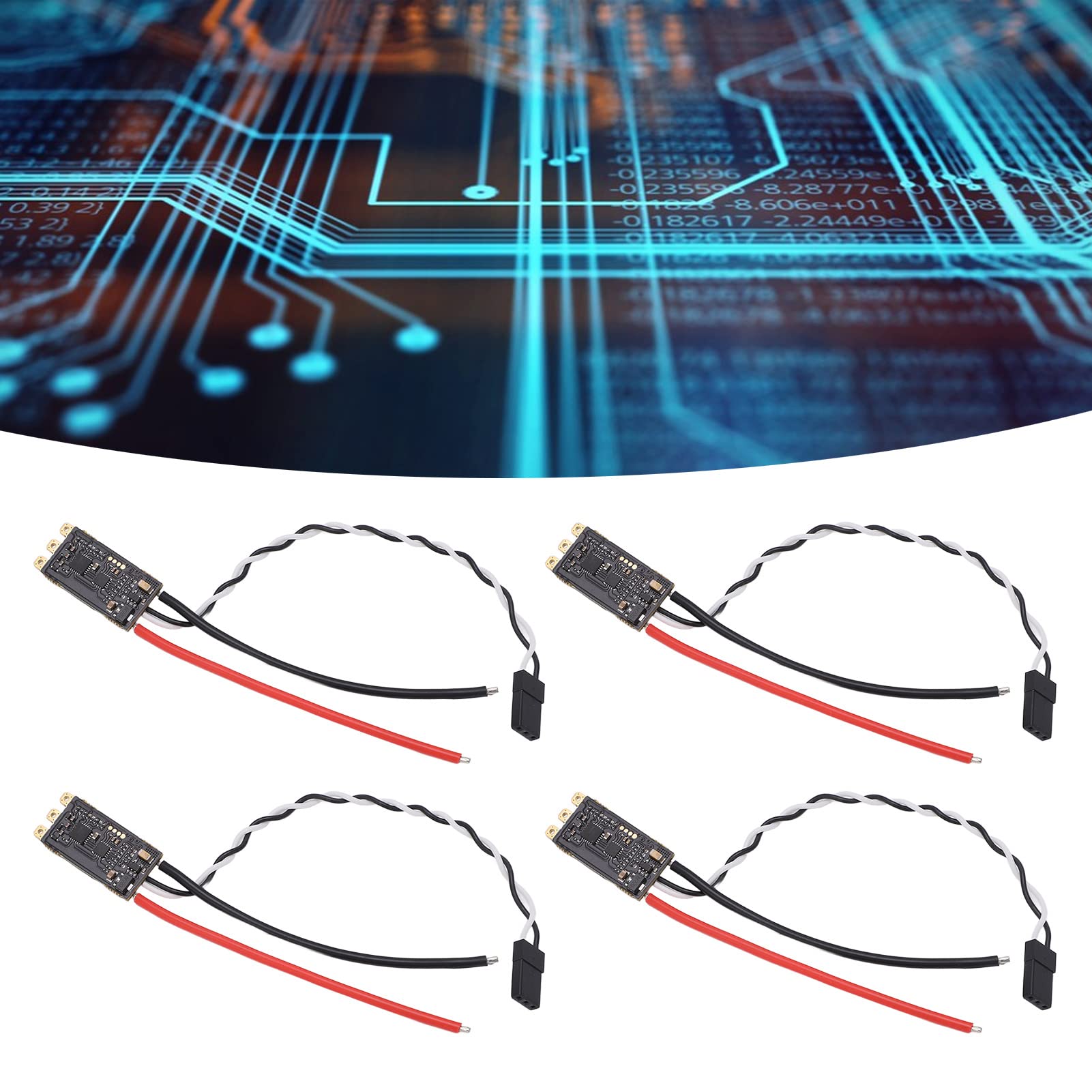 Czarny bezszczotkowy elektroniczny kontroler prędkości, RGB LED, wysoka prędkość, odporność na zakłócenia, ESC 35A