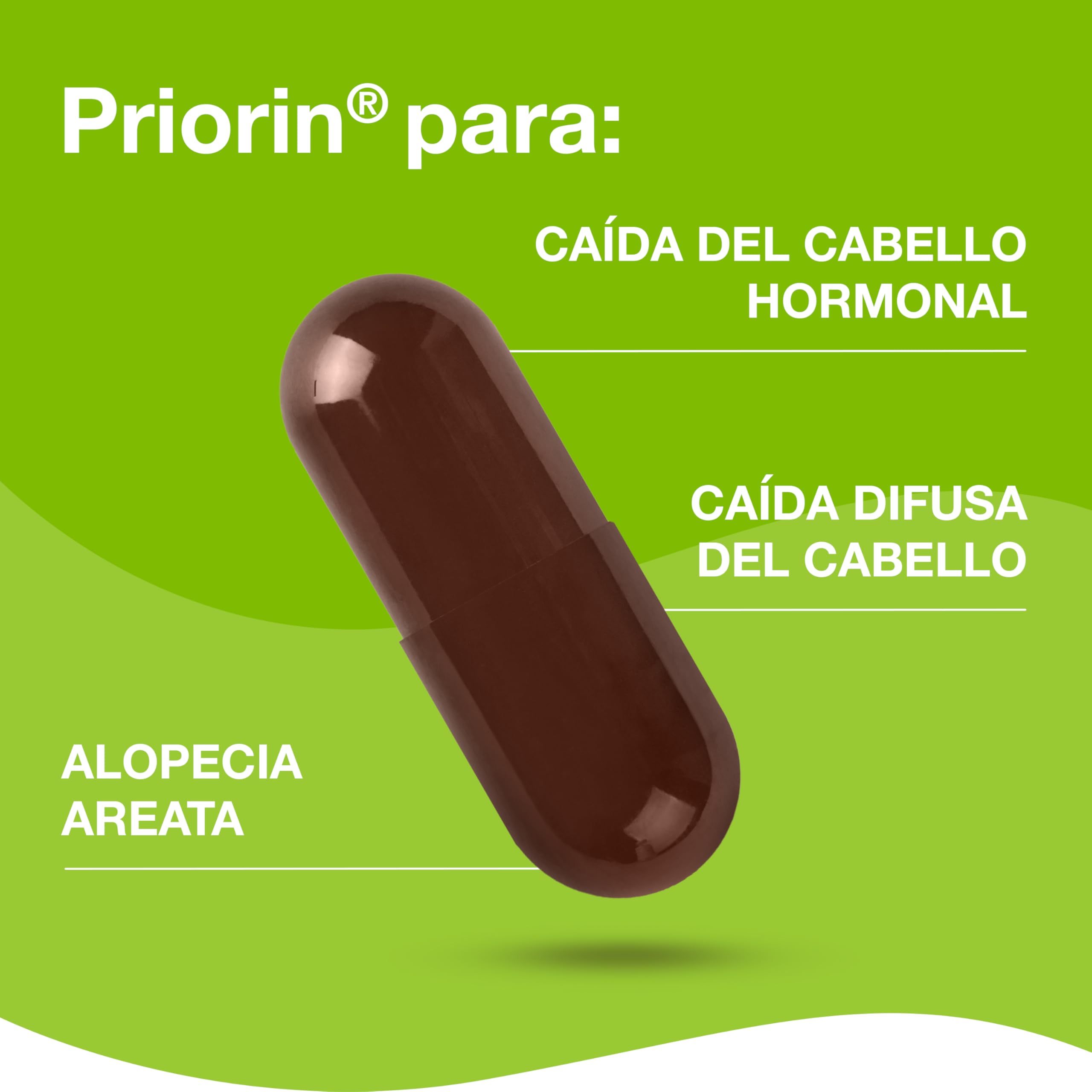 Priorin Cápsulas Complemento Alimenticio con Biotina, L-Cistina, Extracto de Mijo y Ácido Pantoténico, para Mantener un Cabello Sano, 60 Cápsulas