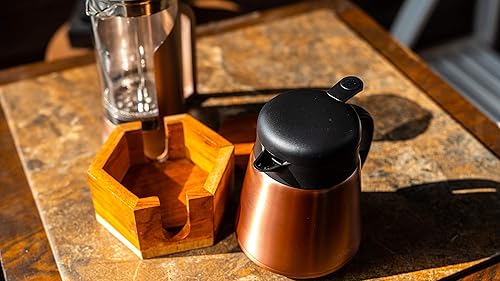 Miniatura 2 de Lafeeca Jarra térmica de acero inoxidable, doble pared aislada al vacío, mango de tacto fresco, retención de calor y frío, base de silicona