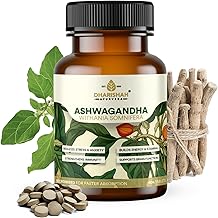 Dharishah Ayurveda Ashwagandha Tablets | Natural Stress Relief & Energy Booster | Supports Sleep, Hormonal Balance & Immunity | 60 Vegan Tablets
