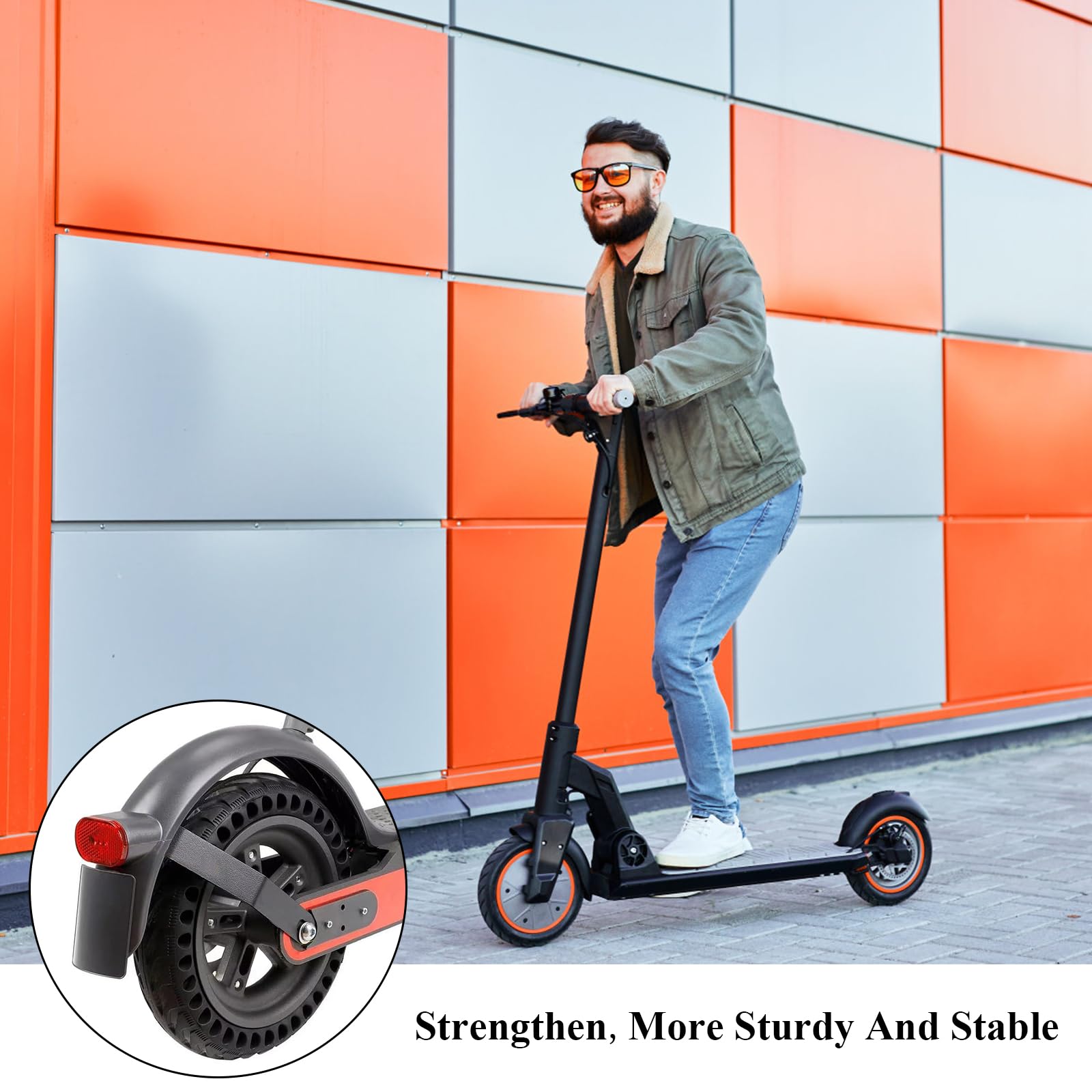 2 Portatarga Universali Per Scooter Elettrico - Parafango Posteriore Con Viti Per Xiaomi M365 Pro 2 - 5
