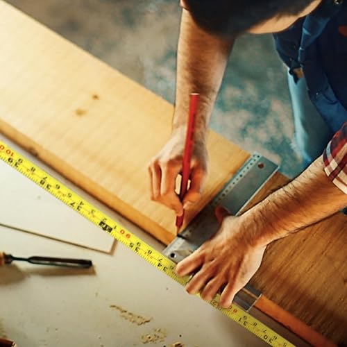 Miniatura 7 de ULTECHNOVO 3 piezas de cinta métrica de metal cinta métrica herramienta cinta métrica derecha a izquierda cinta métrica cinta métrica autoadhesiva