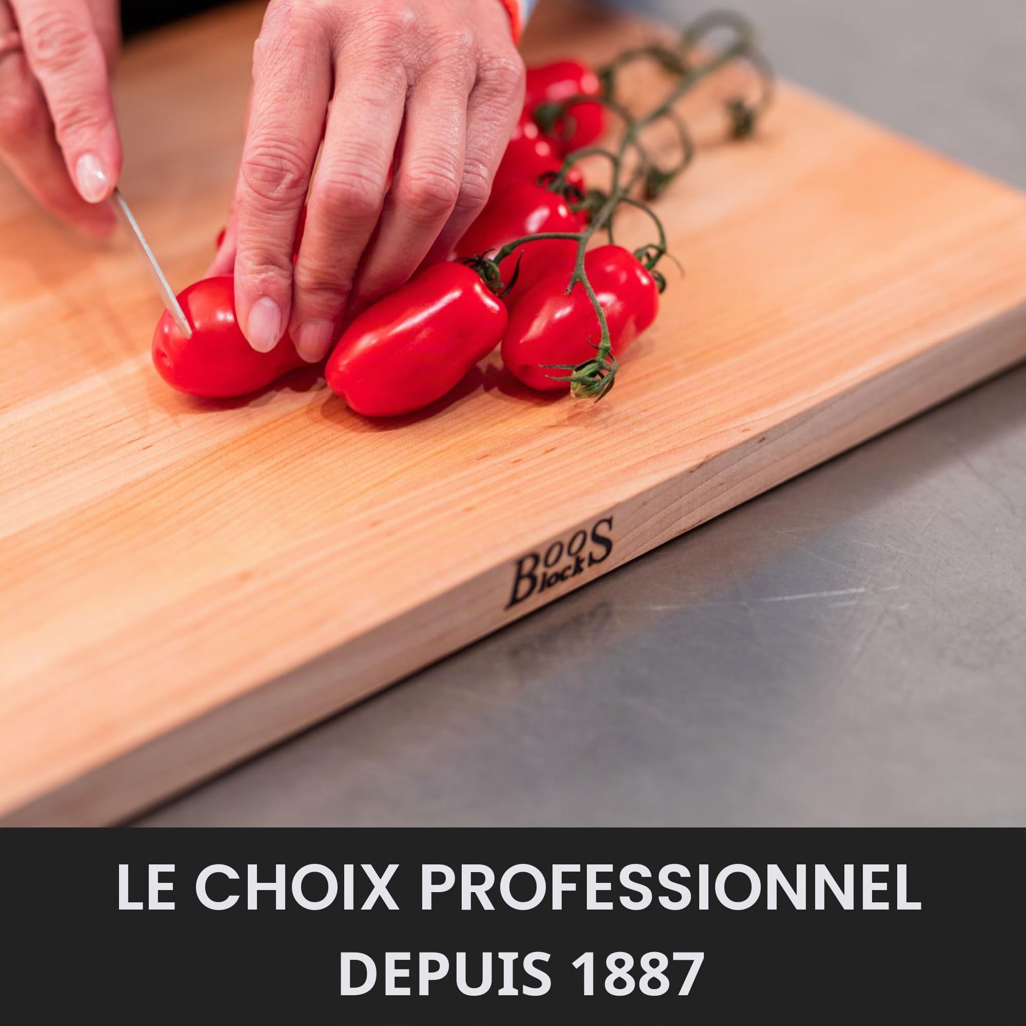 Boos Block Chop-N-Serve - Tout Usage - 30,5 x 20 x 2,5 CM | Planche Erable d'Amérique du Nord - Billot De Cuisine - Planche a Decouper Professionnelle