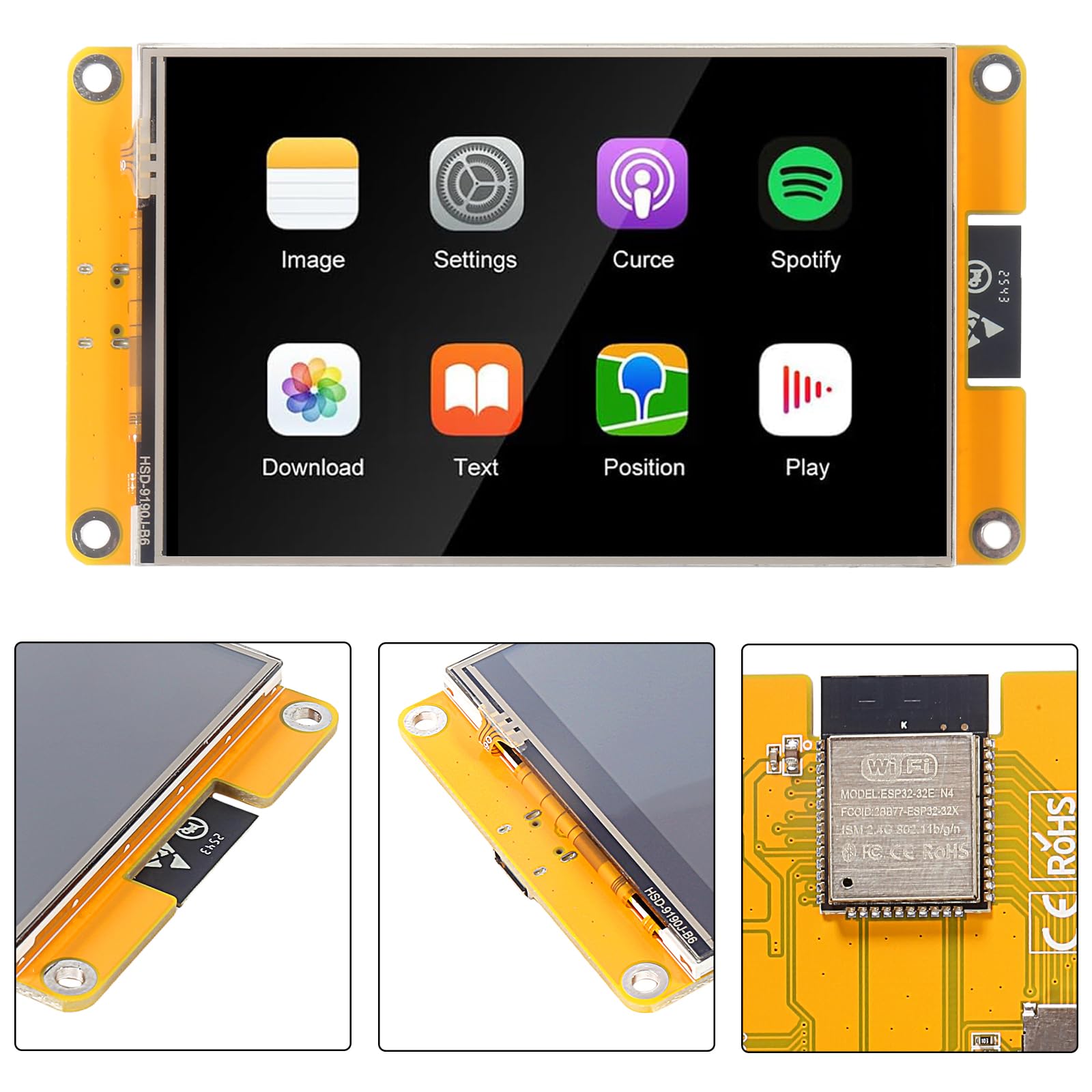 Pantalla táctil de 4.0 pulgadas 320x480 con pantalla ESP32-32E ESP32 con WiFi+BT, módulo de pantalla LCD TFT ST7796S para Arduino IoT