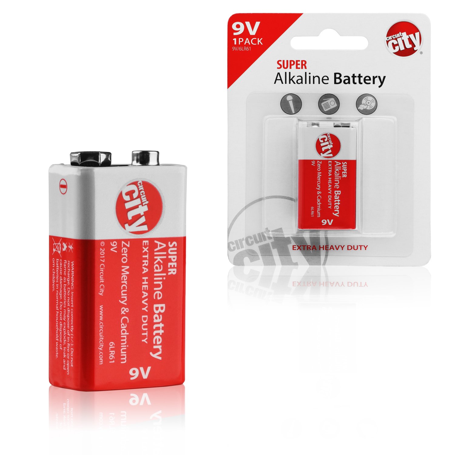 Circuit City Essential 9V High Performance Alkaline Batteries (Single Pack)