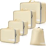 Cipway 5 Set Cubes d'emballage pour l'organisateur de valises de voyage pour les accessoires Bagage Carry On Value Lightweight Black
