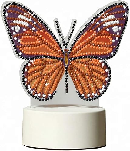 Lámpara LED de pintura de diamante, cuentas especiales con forma de diamante, diseño de pintura de diamante, luz nocturna LED, kit de mosaico