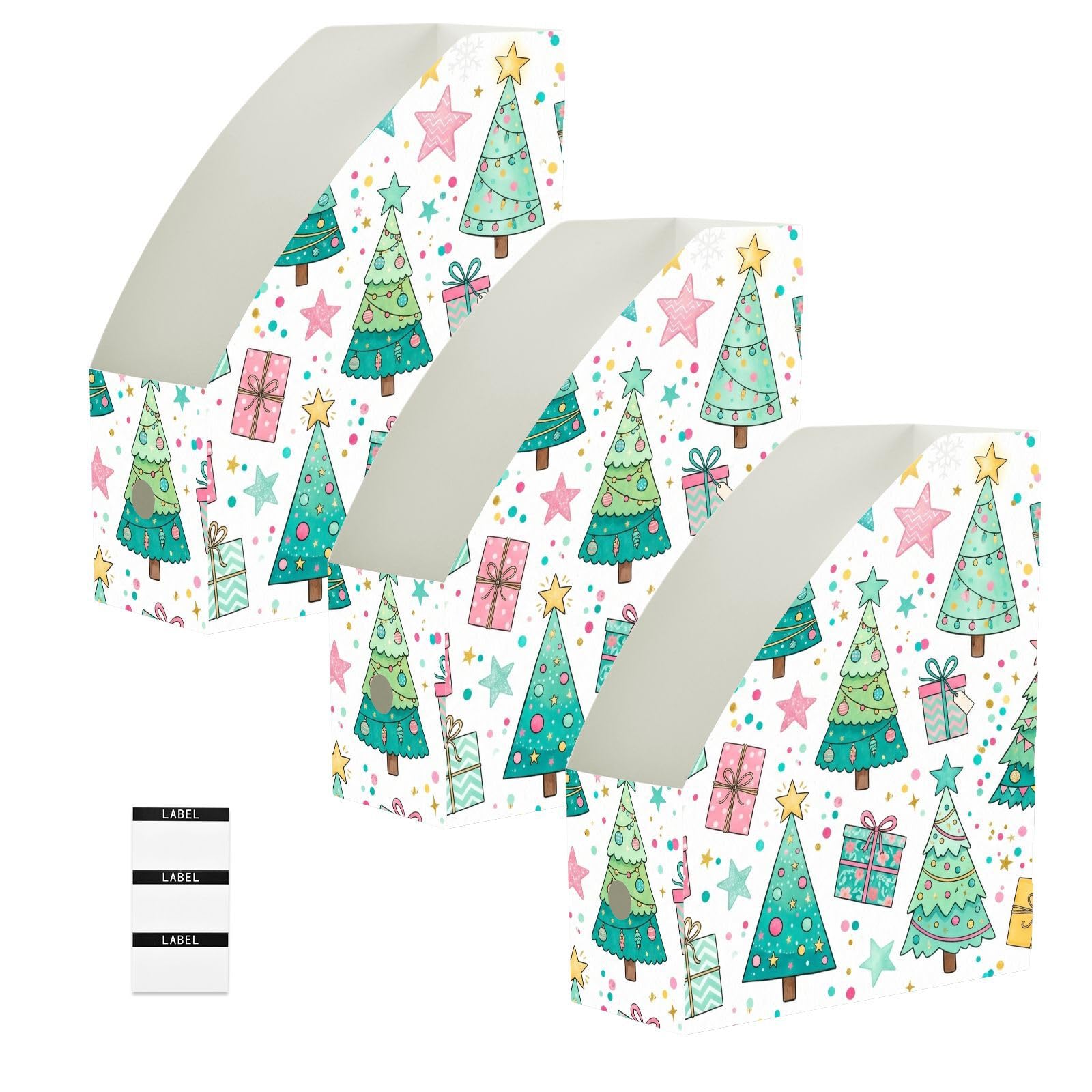 Albero di Natale colorato portariviste per impiegati