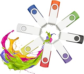 32GB 5 Pack Blue USB Flash Drives USB 2.0 Swivel Design Flash Drive for Data Storage Wholesale Thumb Drive Jump Drive Pen Drive Bulk Memory Stick Zip Drives (5 Pack Blue, 32GB)